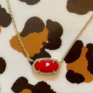 Kendra Scott Elisa necklace Red